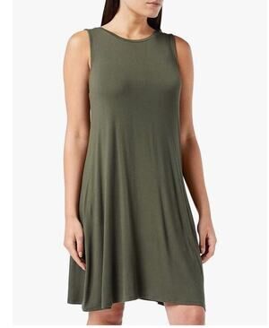 Amazon Essentials Women's Tank Swing Dress - Olive Green - XS, NWT